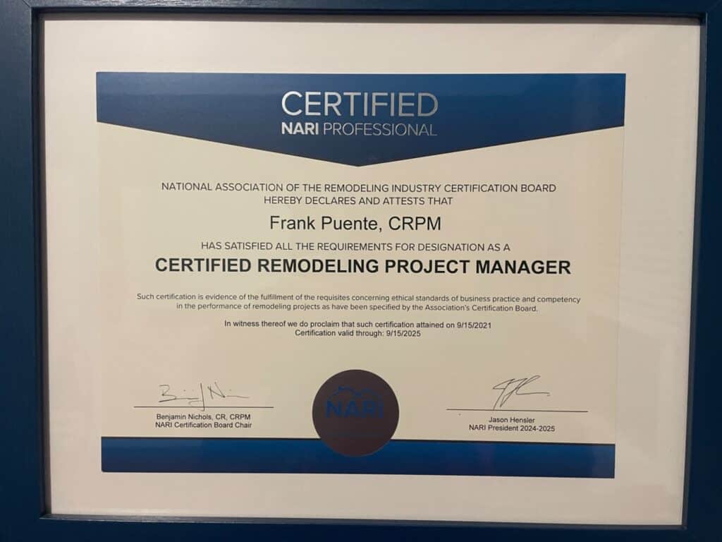 Bathroom & Kitchen Remodeling Certifications - Premium Residential ...